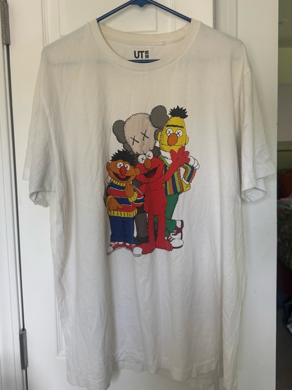 Kaws x Uniqlo x Sesame Street Graphic Tee - White
